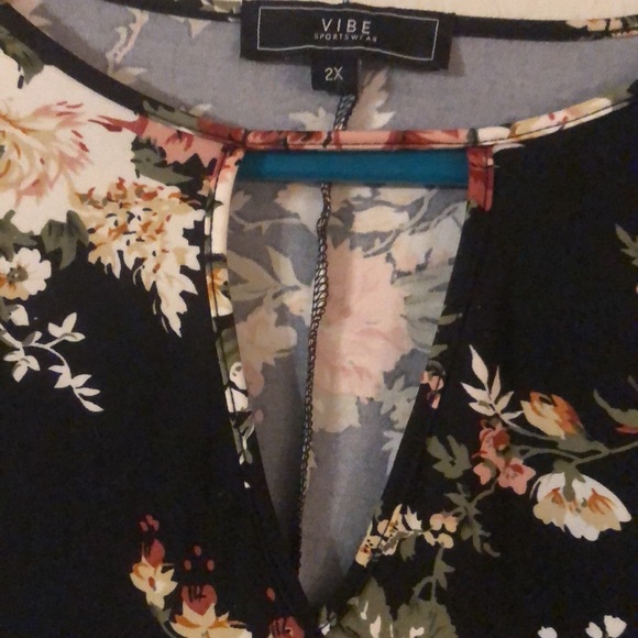 Plus size dress with pockets - Picture 4 of 4